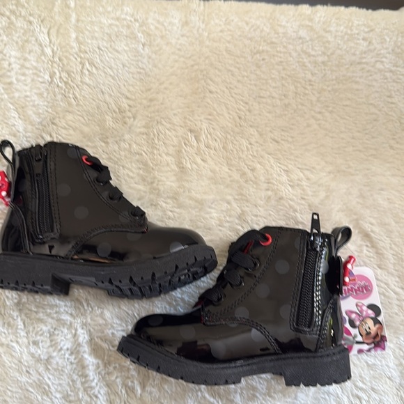 COPY - Little girl Disney ankle boots, black with bow on back, size 10, NWT - Picture 6 of 11